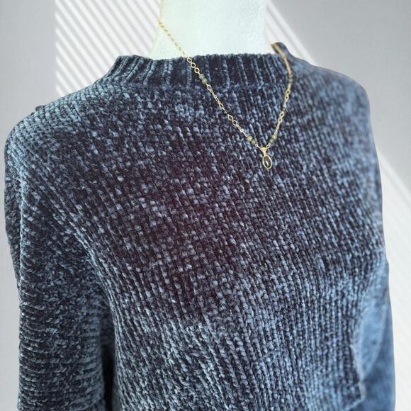 Elophe Studios Navy Chenille Sweater - Picture 3 of 4